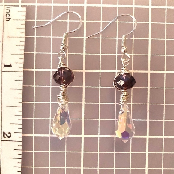 𝅺SWAROVSKI Sterling Silver Earrings Genuine Handcrafted - Picture 11 of 11